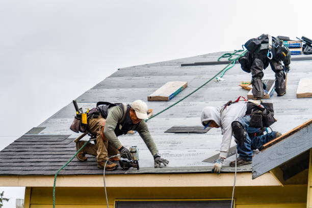 Professional Emergency Roof Repair technician working in Gorham, NY